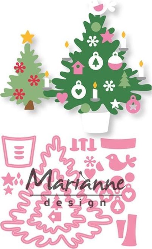 Marianne Design Collectables Snij en Embosstencil Eline's Kerstboom
