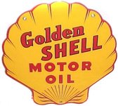 Golden Shell Motor Oil Emaille Bord 12"/ 30 cm