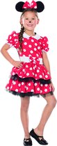 Rubie's Kostuum Disney Minnie Mouse Meisjes Rood Maat 104