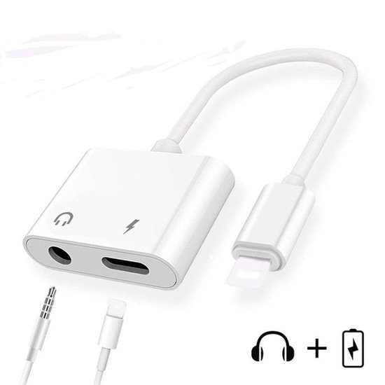 2-in-1 iPhone splitter lightning & 3,5mm jack van SDE-Commerce - Audio