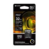 Platinet PMMSD32UIII 32GB microSDHC PRO Geheugenkaart met SD Adapter class10 U3