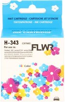 FLWR - Inktcartridge / 343 / Kleur - Geschikt voor HP