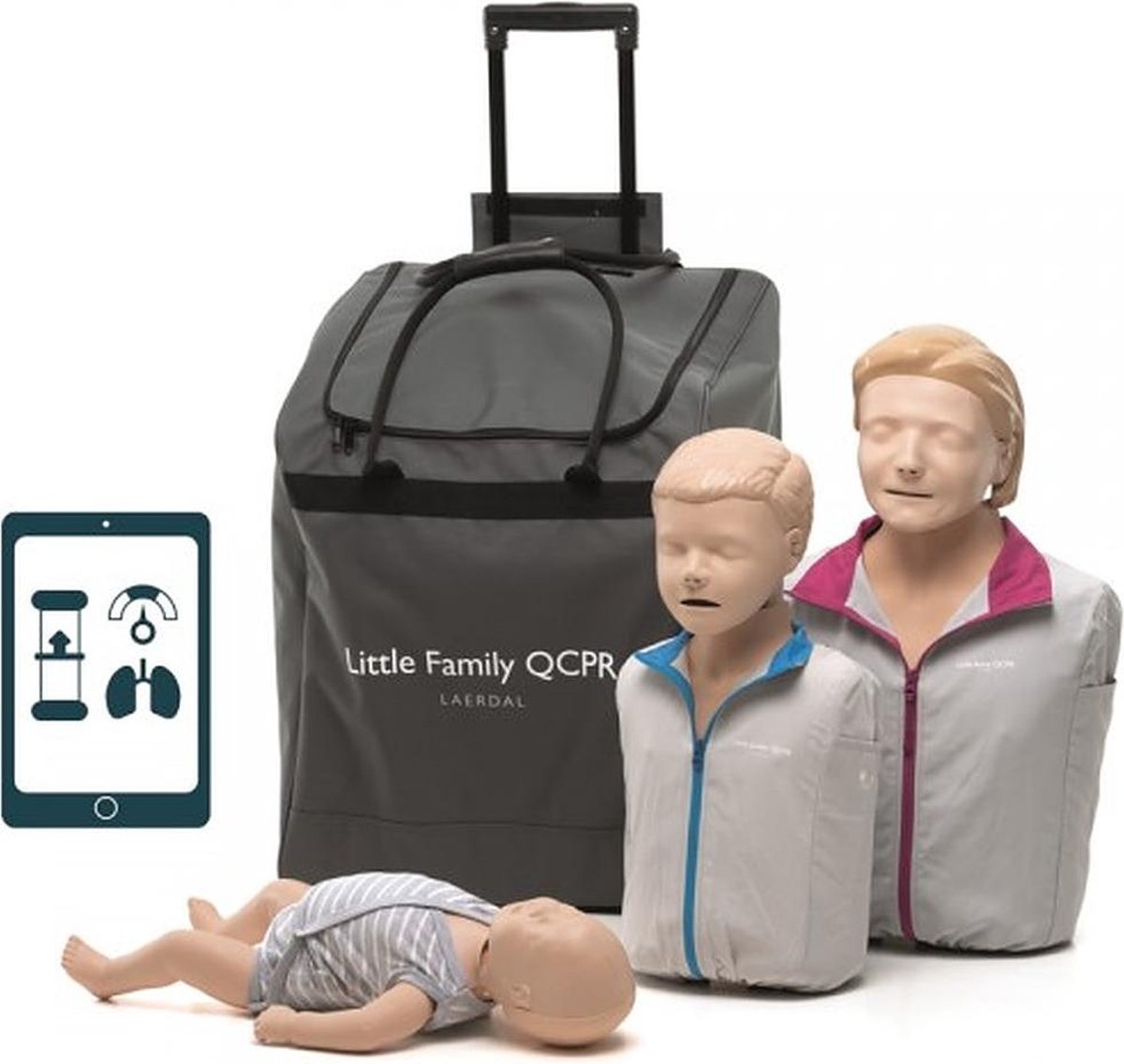Goedkoopste Laerdal - Reanimatietorso - Little Family QCPR - licht