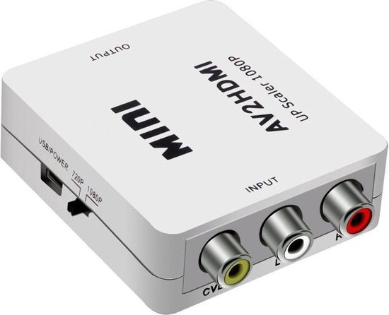 HDMI adapter - AV naar HDMI Wit | bol.com