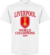 Liverpool World Club Champions 2019 T-shirt - Wit - 4XL