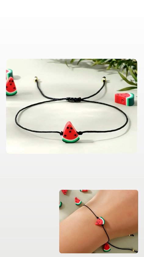 Akyol - watermeloen armband - palestina armband - palestina - watermeloen - free palestina