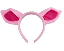 Akyol - varken hoofdband varkens - boerderij - vrijgezellenfeest - varken set - varken verkleed set - varken oortjes - carnaval - feest- - varken diadeem - haarband - diadeem - festival - accessoires - verjaardag –verassing