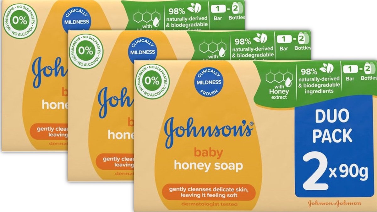 Johnson's Baby Zeep 6 x 90 Gram - Voordeelverpakking