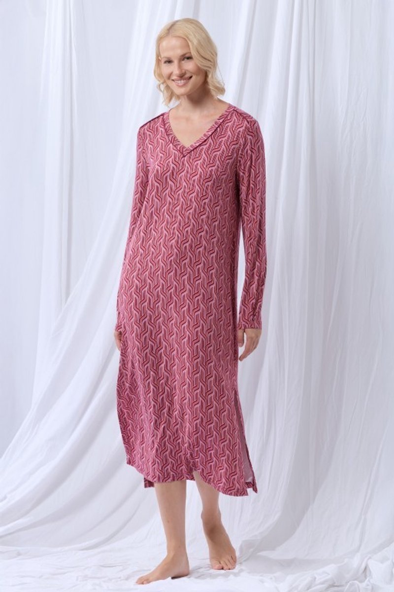 Lords & Lilies slaapkleed dames - roze - 252-50-XDE-Z/978
