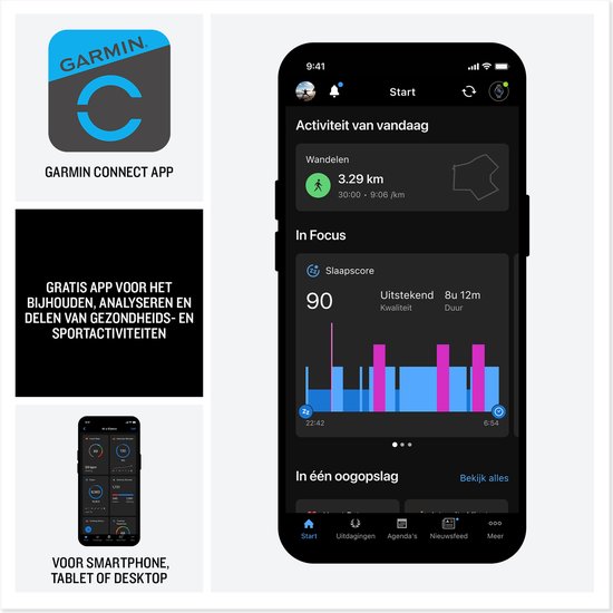 Garmin Venu 4 - Multisport smartwach - 41 mm - AMOLED - Goudkleurig/Creme