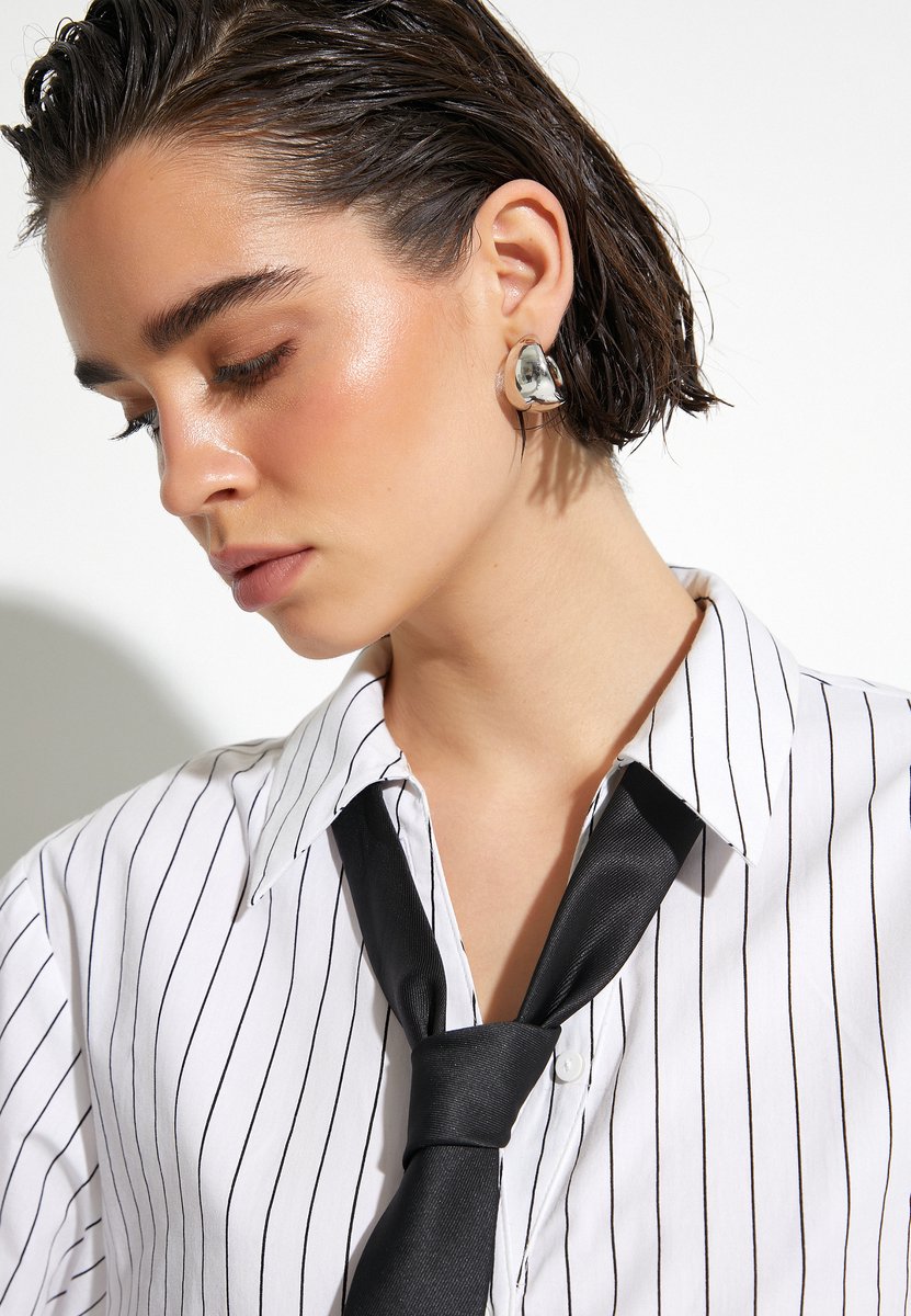Overhemdkraag Lange mouw Langarmshirt