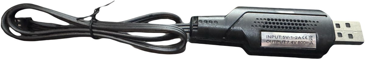 LUXWALLET TT Charge - Oplader voor de TT Drone (S167) - 5V 1-2A - 7.4A 800mA - 3 PIN Accu lader