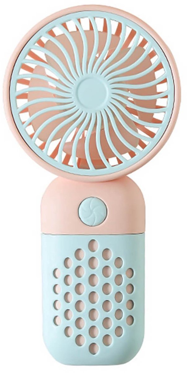 Ultra-draagbare, via USB oplaadbare handventilator voor buitenactiviteiten