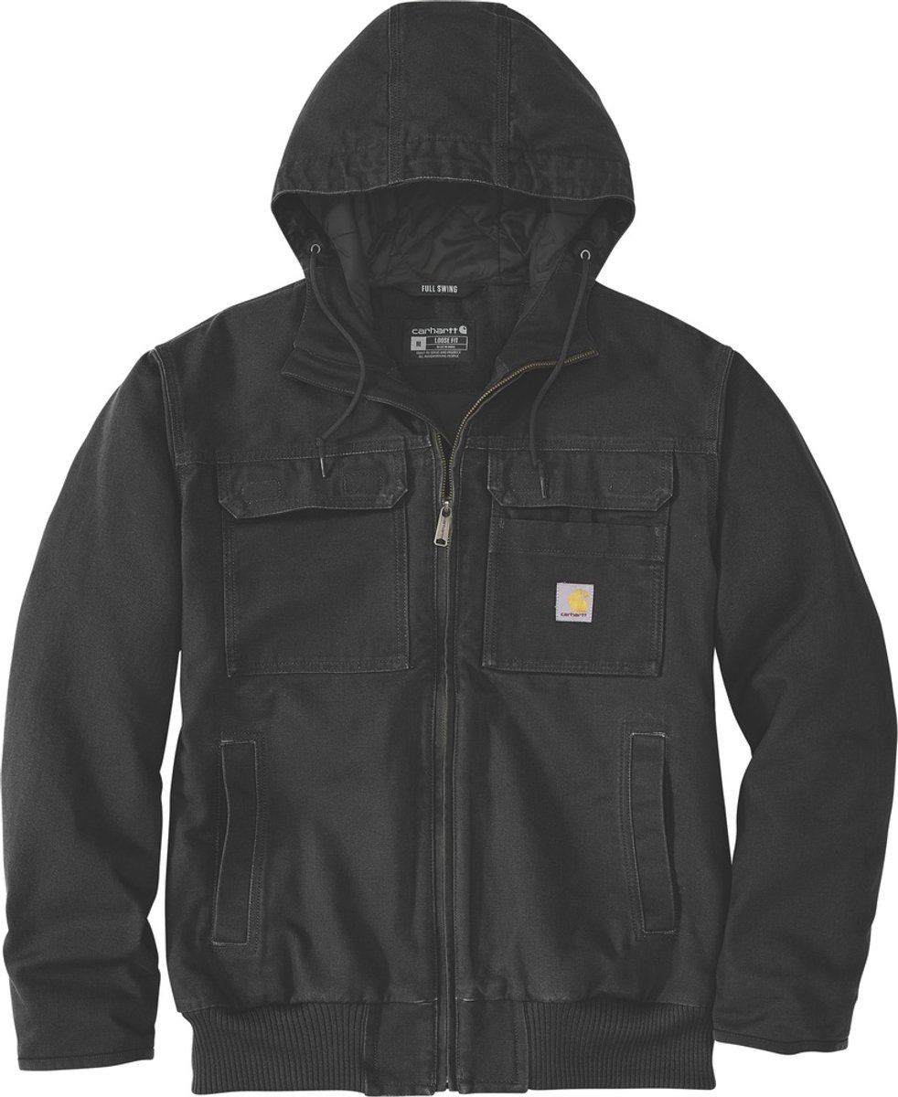 Carhartt Whased Duck Insulated Active Jas Zwart S Man