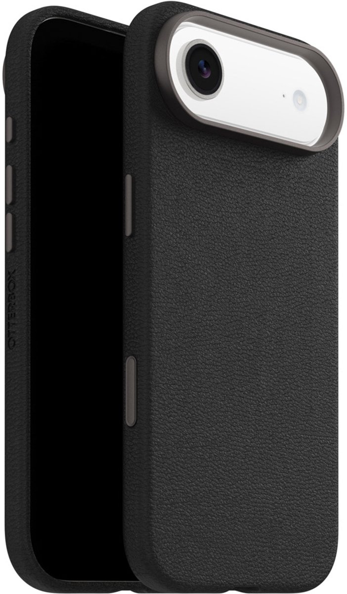 Otterbox Symmetry iPhone 17 Air Back Cover met MagSafe Magneet Leer Zwart