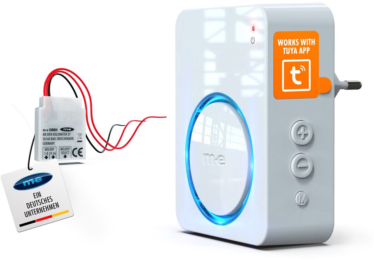 m-e BELL-5644 Wifi deurbel met converter - bedraad naar draadloos - 200 meter bereik - m-e - €59,52