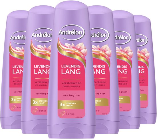 Andrélon - Conditioner - Levendig Lang - 6 x 200 ml