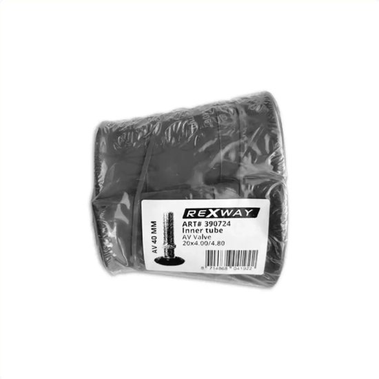 20 inch Fatbike binnenband Rexway 102-406 butyl 40 mm Schrader ventiel 20×4.00-4.80 inch elastisch