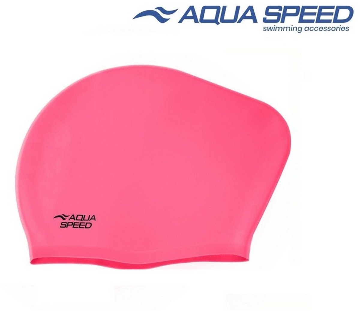 Aqua Speed Long Hair Cap – Badmuts voor Lang Haar – Siliconen – Comfort & Bescherming - Roze