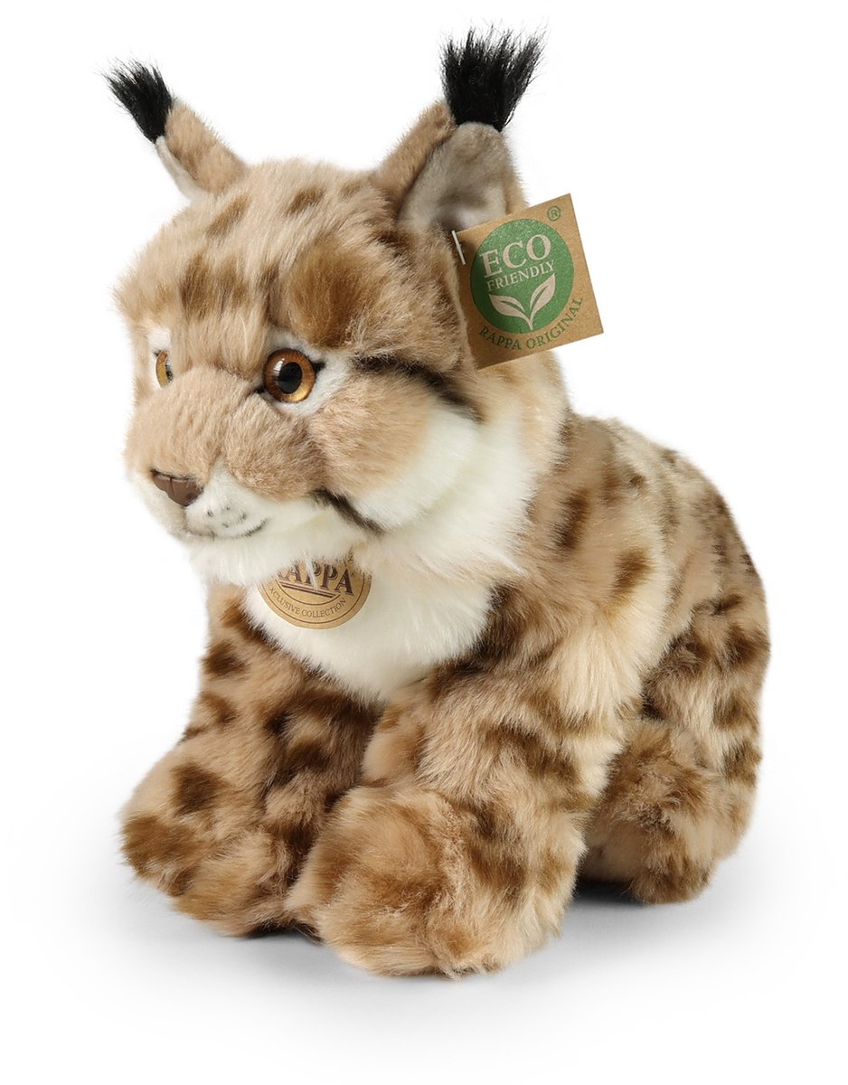 Rappa Eco Friendly Serie - Plushen Knuffelbeest - Lynx- 27cm
