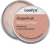 Loofys Body Lotion Grapefruit – Natuurlijke & Hydraterende Bodylotion – Plasticvrij, Vegan & Duurzaam – Herbruikbaar Blikje – 30g