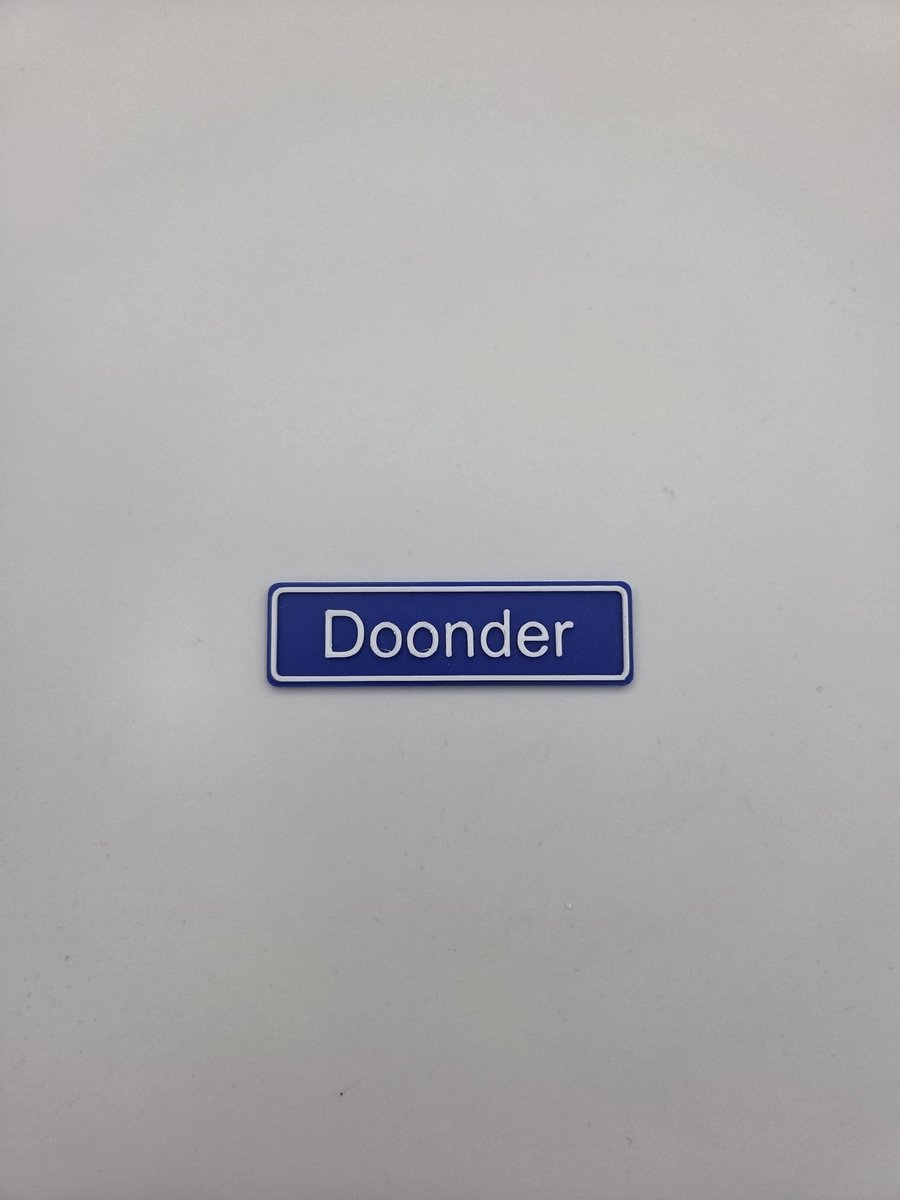 3D plaatsnaam speldje Doonder