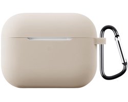 Telestore - hoesje geschikt voor AirPods Pro 3 soft case cover - Kaki - TPU hoesje Beschermhoes - AirPods Pro 3 Cover - AirPods Pro 3 hoesje - Geschikt voor Apple AirPods Pro 3 - gel hoesje met sleutelhanger