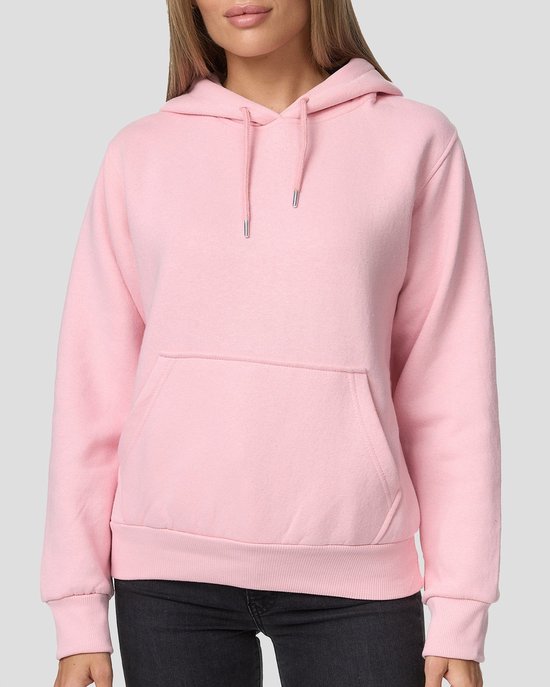 Smith & Solo Hoodie Dames - Sweatshirt Dames Met Capuchon - Katoen - Roze L