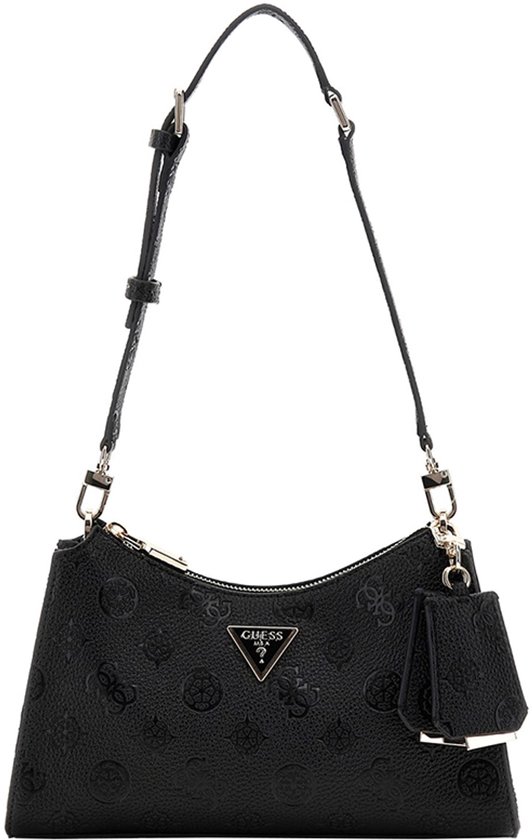 GUESS sac à épaule Cresidia II Top Zip Shoulder Bag Black noir