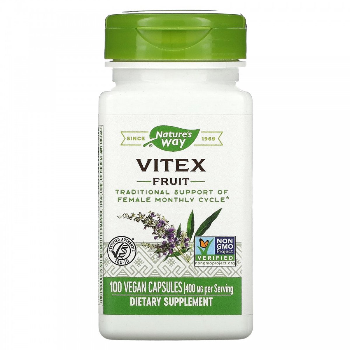 Vitex Fruit, 400 mg (100 capsules) - Nature's Way