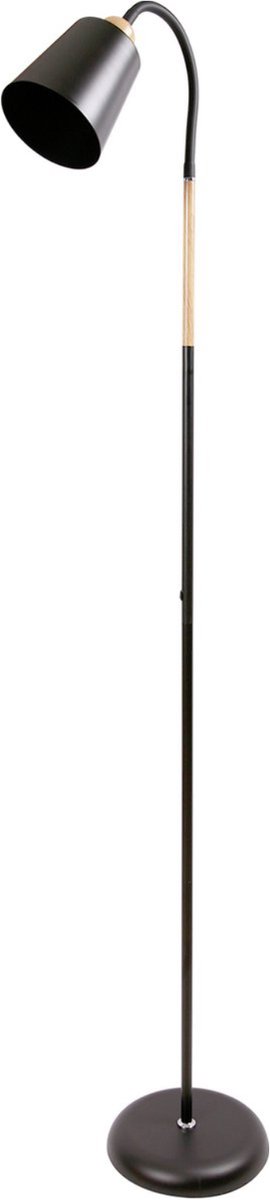 ANTENLICHT Lampenkap Zwart - Industriële Vloerlamp - fitting E27 MAX60W - excl. lichtbronnen
