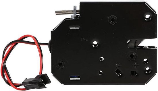 Extel, Elektrisch Deurslot Omkeerbaar Links Rechts, Mechanisch Geheugen, Laag Energieverbruik 12V AC DC, Compatibel met Videofoon Intercom, Inclusief 5 Sleutels, Regenkap, Metaalgrijs, Opbouw