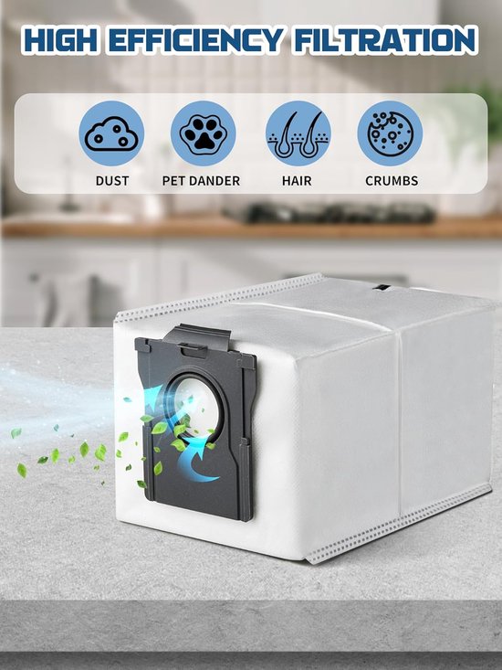 Sacs Poussière De Rechange Pour Mova P50 Pro Ultra, Pour Dreame X40 Ultra Complete / X40 Pro Aspirateur Robot Grande Capacit[YA454] - Electroménager