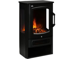 Sfeerhaard Elektrisch - Haard met Verwarming - met Realistische Vlameffect - 2 Warmtestanden - 2000…