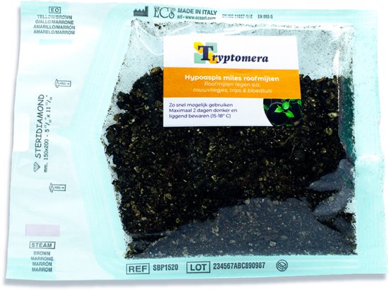 1.000 bodemroofmijten voor bestrijding bij 5 planten - Hypoaspis miles - Stratiolaelaps scimitus