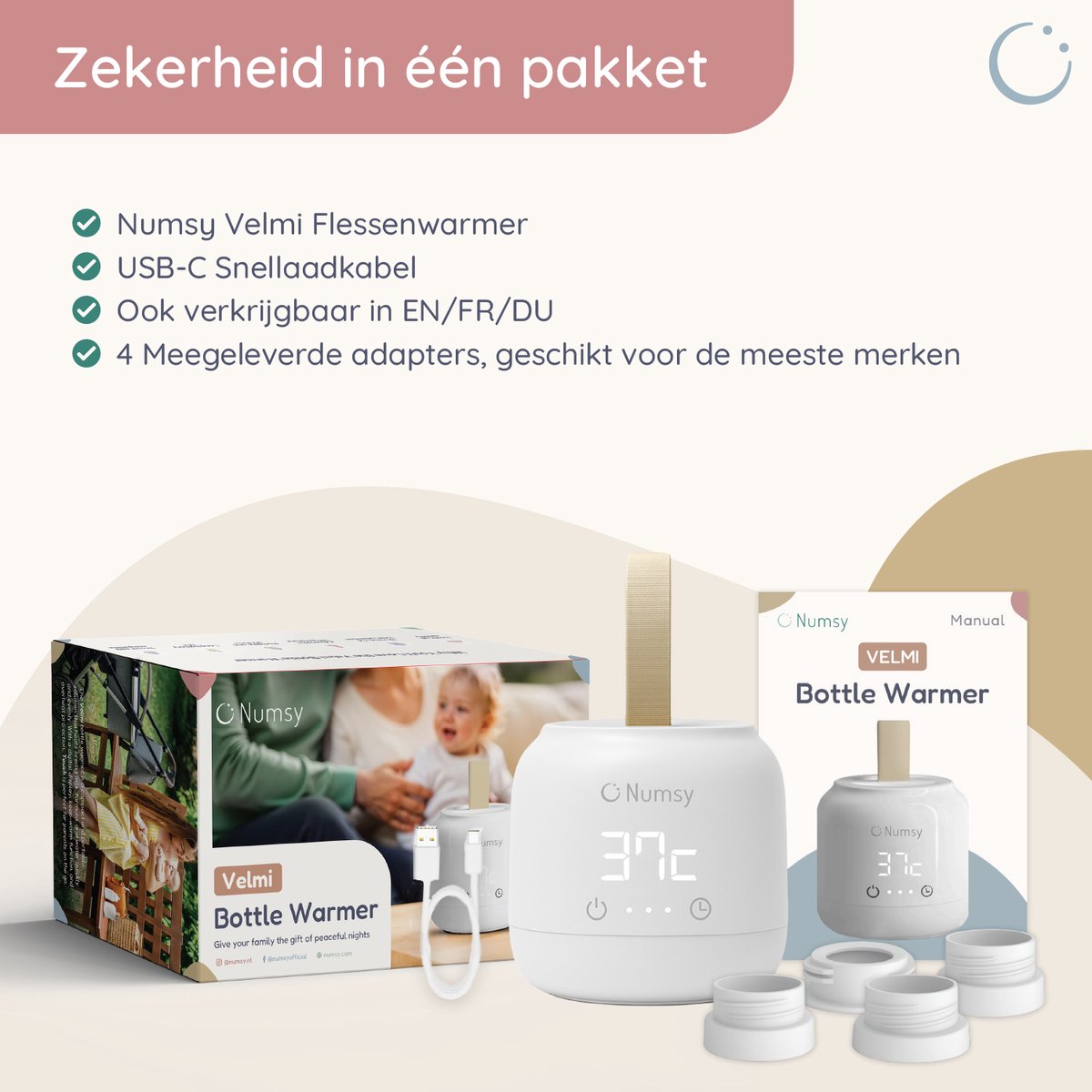 Numsy Velmi Draagbare Flessenwarmer thumbnail 6