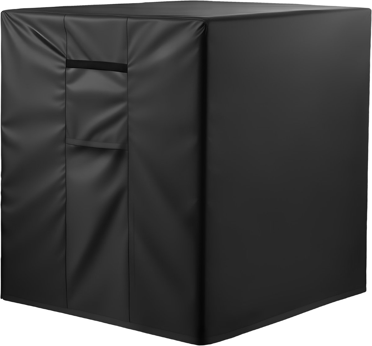 Airconditioner Deksel, 812 X 812 X 914 mm Beschermdeksel voor AC-Eenheid Buiten, Drielaags Ontwerp, Waterdichte Polyester Materiaal, Meshventilatie, Universele Fit, Zwart