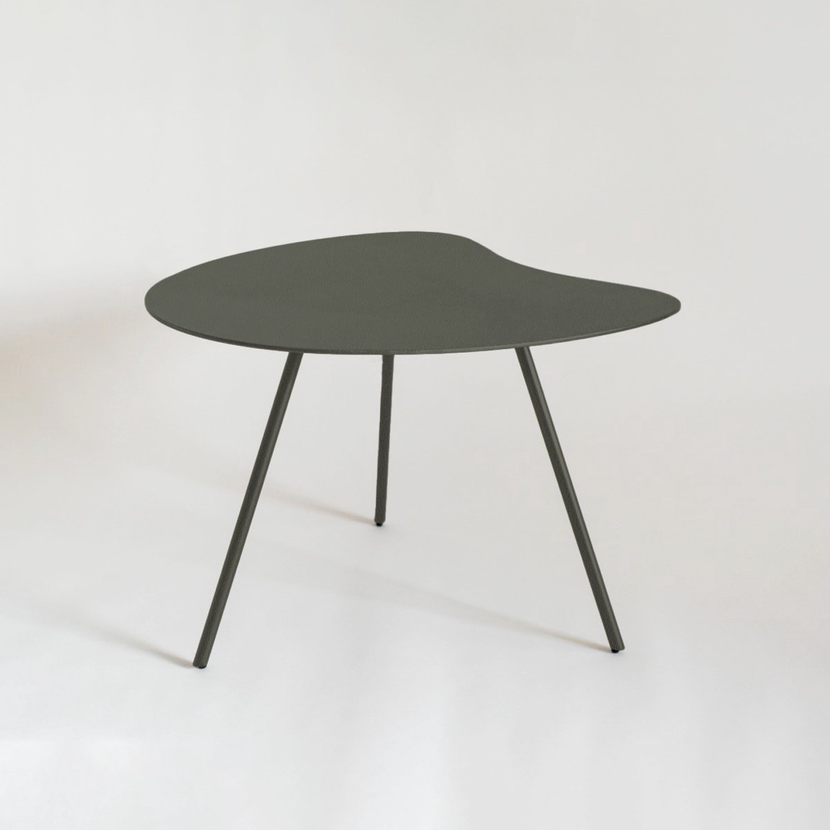 Bijzettafel Metaal Organische Vorm 40 cm – Rosemary Style 3 – Betongrijs – Sentimo