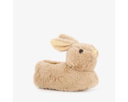 foto van Thu!s kinder pantoffels konijn - Beige - Sloffen - Maat 26/27