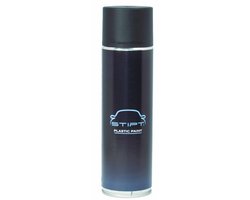 Stipt Plastic Paint Spuitbus Zwart - Kunststof Herstellen - 500 ml
