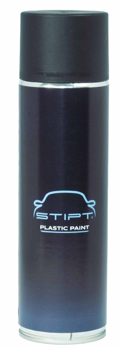 Stipt - Plastic Paint Spuitbus - zwart - voor interieur en exterieur - Kunststof herstellen - 500 ml