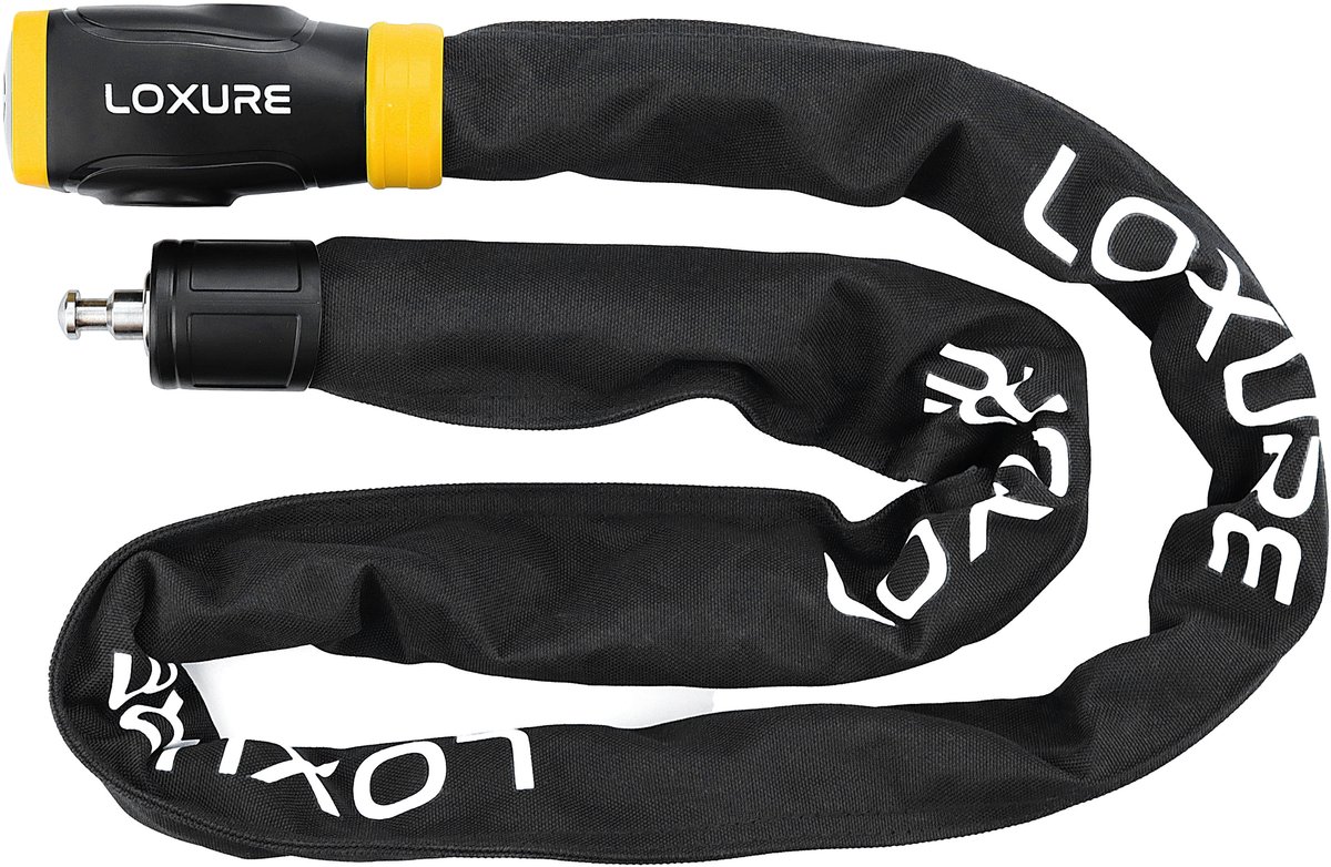 Bol.com Loxure Fietsslot met Alarm - 120 Decibel Alarmsysteem - Anti-Diefstal - 120 cm lengte - 8 mm dikte - Gehard Staal - 2 Ja... aanbieding