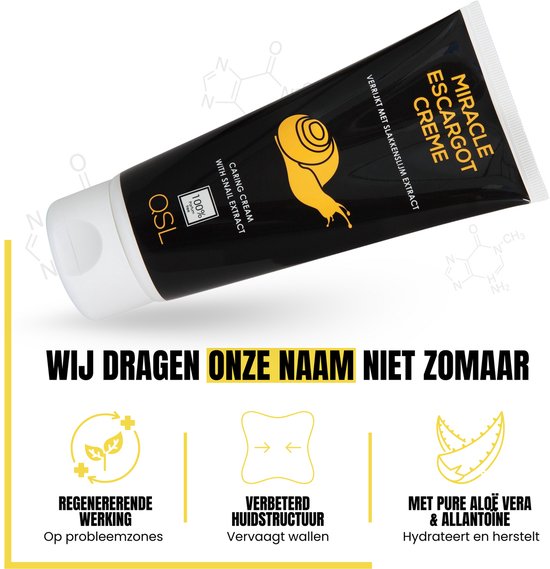 QSL | Miracle escargot crème - slakkencrème - slakkenslijmcrème - 200ml