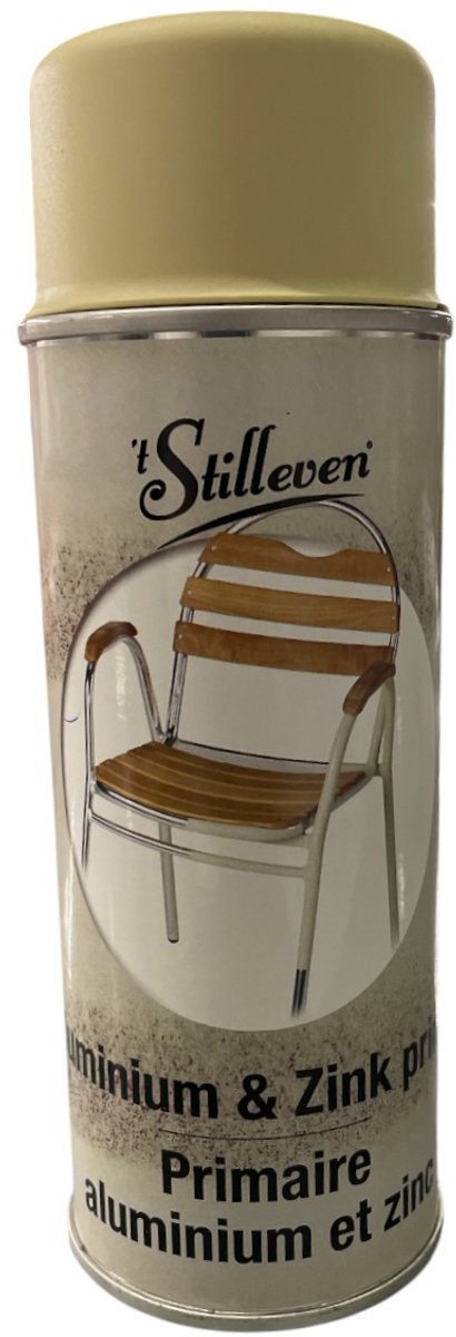 Stilleven Aluminium Zinkprimer - Hoogwaardige sneldrogende primer - voor zink, messing, verzinkt staal, ceramiek, glas - 400 ml