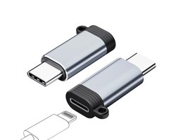 DrPhone NanoBridge C-L - USB C naar Lightning Adapter - USB-C Opladen & Dataoverdracht QC 9V/2A - Compact - Geschikt voor o.a. Samsung/iPhone/iPad