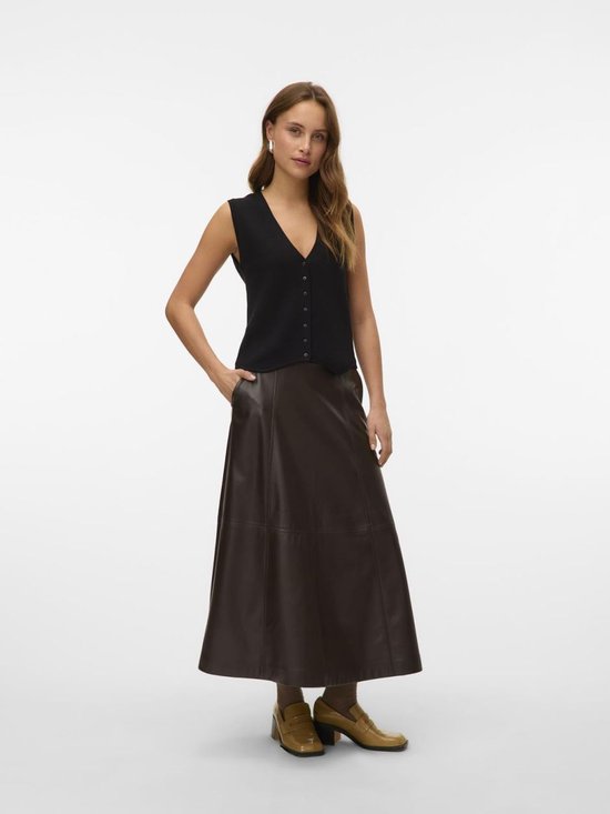 VERO MODA - VMOLIVE HW JUPE CHEVILLE ENDUITE PRM - Femme - Jupes