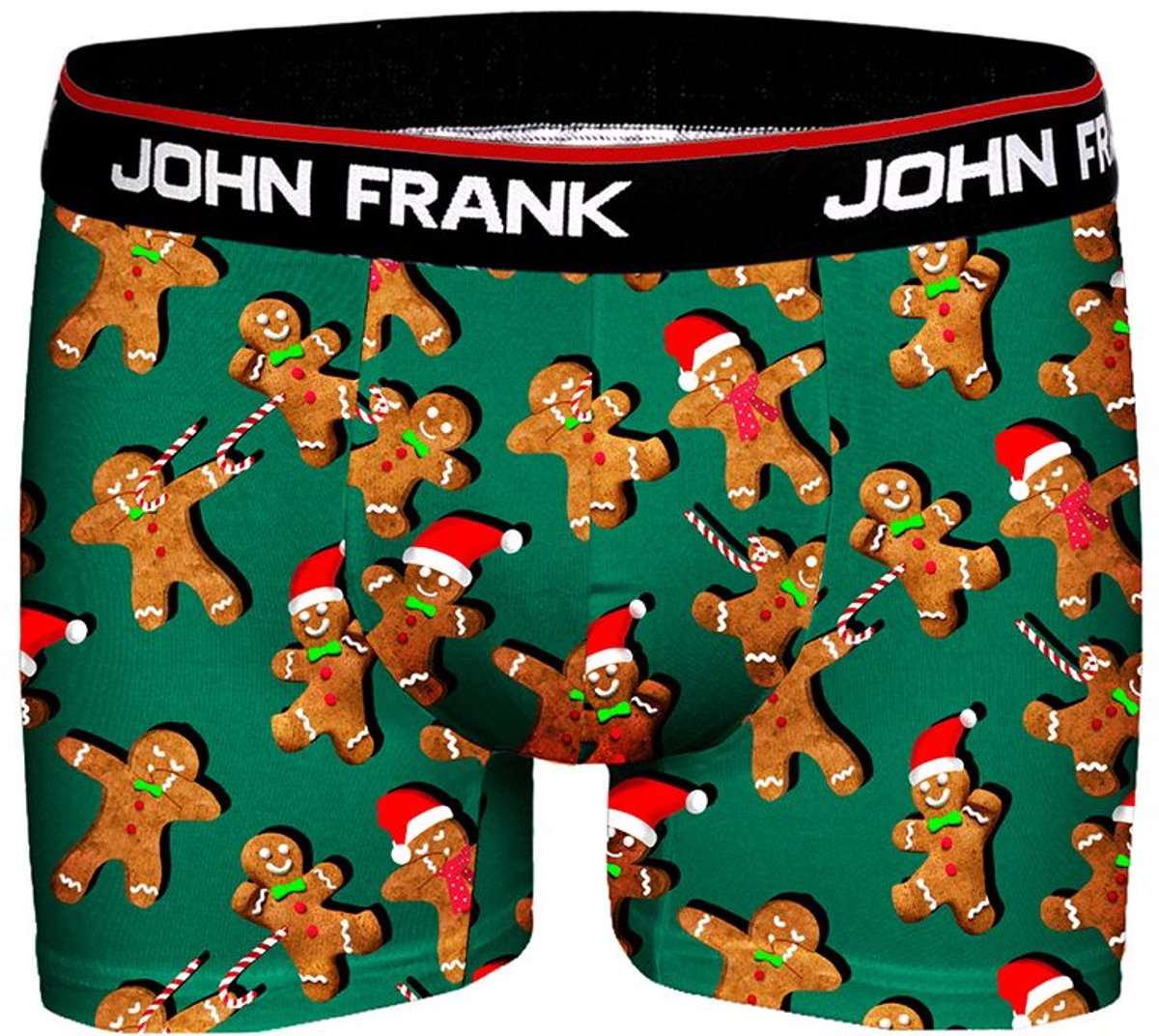 John Frank Boxershorts-Christmas Edition-Sinterklaas-Onderbroek Heren-Cadeau Heren-Ginger Bread-L