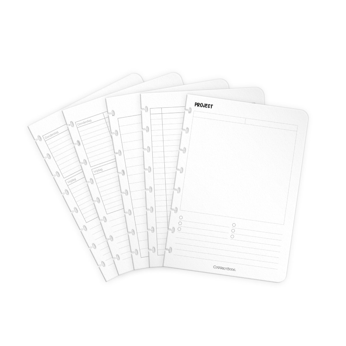 Correctbook a5 extra pagina's voor leraren - uitbreidingsset - herbruikbare, uitwisbare bladen