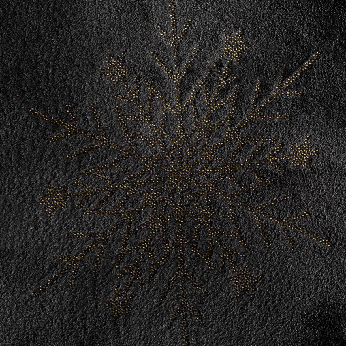 Eurofirany Kerstplaid Fleece Zwart 150x200 cm