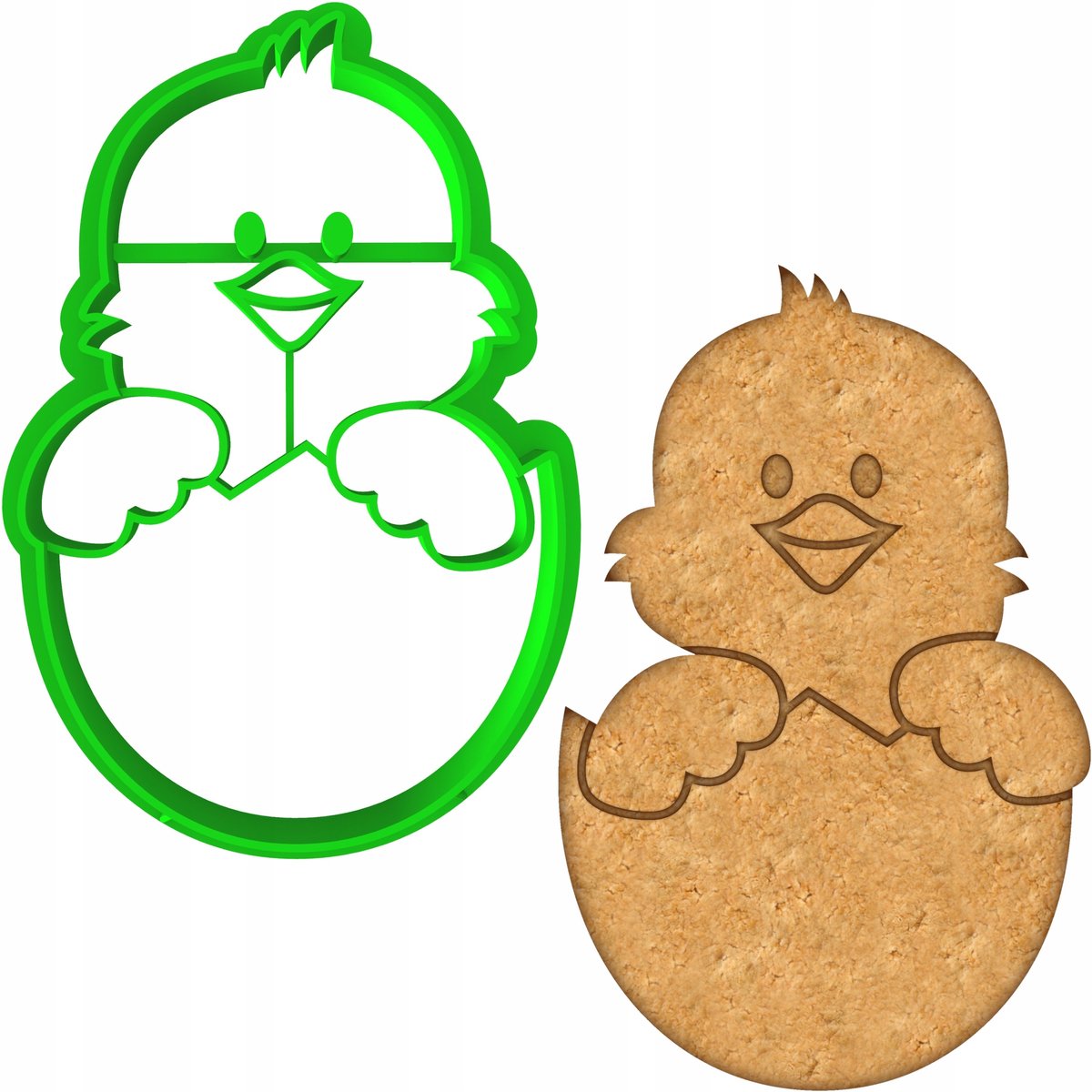 Paas Koekjesvorm Kip - 8cm - Bakvorm voor Koekjes en Koekjes